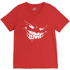 scary face V-Neck Tee