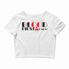 blood first Crop Top