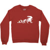 alien evolution   mens funny Crewneck Sweatshirt