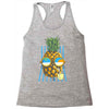 pineapple sunbathe Racerback Tank