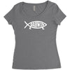 darwin'   fish Women's Triblend Scoop T-shirt
