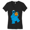 Cookie Monster Women's V-Neck T-Shirt
