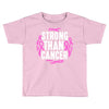 strong than cancer Toddler T-shirt