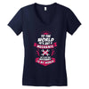 To The World He is Just a Mechanic But To Me That Mechanic Is My World Women's V-Neck T-Shirt