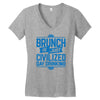 brunch day drinking Women's V-Neck T-Shirt