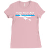 that's how i roll Ladies Fitted T-Shirt
