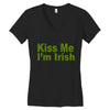 kiss me i'm irish Women's V-Neck T-Shirt