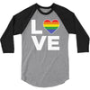 lgbt love 3/4 Sleeve Shirt