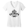 the best grandpa Women's V-Neck T-Shirt