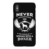 woman with a boxer iPhoneX