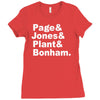 page jones plant bonham Ladies Fitted T-Shirt