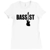 bass guitar Ladies Fitted T-Shirt
