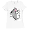 kiss my soft ass Ladies Fitted T-Shirt