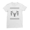 ugly deer christmas Ladies Fitted T-Shirt