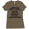 Smartass May Girl Ladies Fitted T-Shirt
