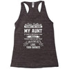 Dear Auntie, Thanks For Being My Aunt Racerback Tank