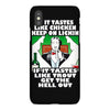 if it tastes like chicken, funny rude ideal birthday present iPhoneX Case