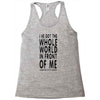 official t shirt red sleeping with sirens whole world lyrics all sizes Racerback Tank