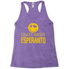 crazy about esperanto Racerback Tank