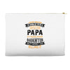 Super Cool Papa Of A Freaking Awesome Daughter Accessory Pouches