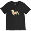 dachshund flower V-Neck Tee