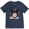 christmas t shirt santa reindeer penguin novelty xmas V-Neck Tee