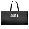 vacation alpaca bag animal humor funny Weekender Totes