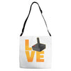 love stick Adjustable Strap Totes