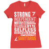 Strong Independent Motivated Sagittarius Ladies Fitted T-Shirt