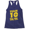 team 10  gold Racerback Tank