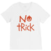 no trick pumpkin halloween V-Neck Tee