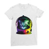 astro cat Ladies Fitted T-Shirt