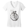 bike 'til you barf Women's V-Neck T-Shirt