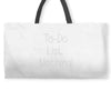 lazy day humour Weekender Totes
