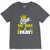 Kings Are Born In May V-Neck Tee
