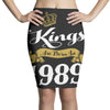 kings are born in 1989 Pencil Skirts