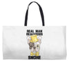 snoring gentleman Weekender Totes