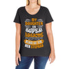 My Daughter Is Super Awesome Her Stepdad Ladies Curvy T-Shirt