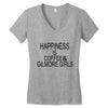 coffee and gilmore girls Women's V-Neck T-Shirt