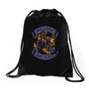 skull rider Drawstring Bags