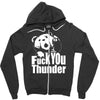 ted fuck you thunder Zipper Hoodie