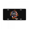 American Flag Q Fire License Plate