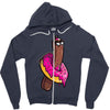 stickers Zipper Hoodie