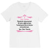 Dear Daddy, Thanks for Being my Dad Baby Boy Letter to Father V-Neck Tee