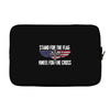 stand for the flag kneel for the cross Laptop sleeve