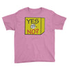 yes our no Youth Tee