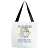 unicorns are born in april cute unicorn Tote Bags