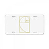 golden spiral License Plate