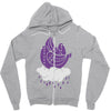 doves in mourning Zipper Hoodie