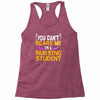 nursing student Racerback Tank